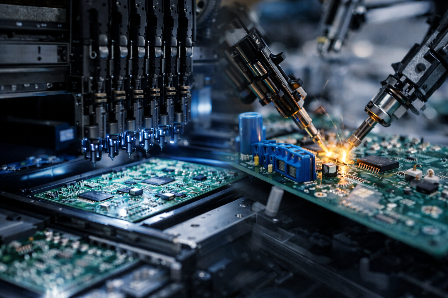 Osazování DPS (SMT a THT montáž)